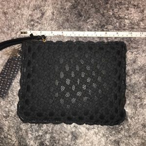 NWT Street Level Black Wristlet Clutch